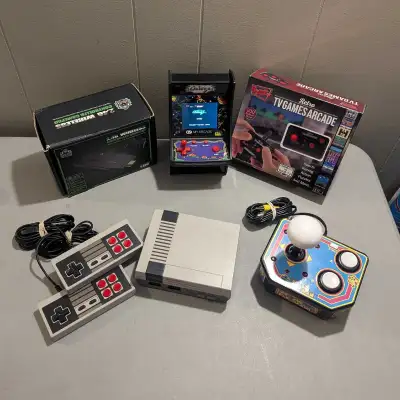 $20 each, or 2 for $30 My Arcade Calaga, Buzzy, Ms Pac-Man, Coolbaby, Portable.
