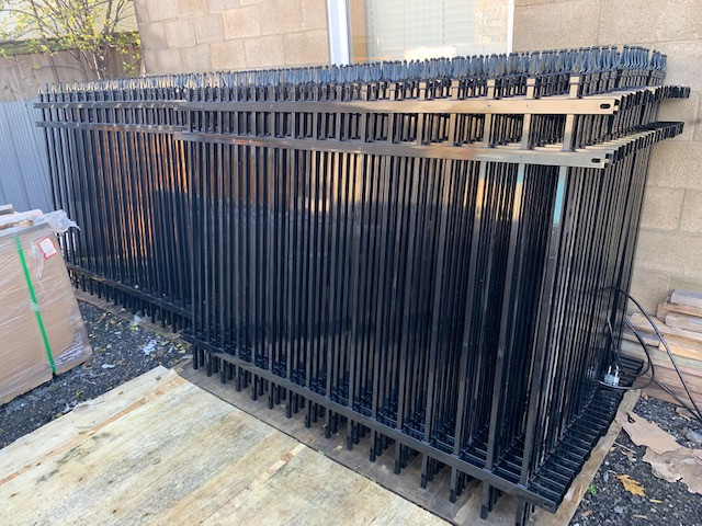 METAL FENCE-STEEL FENCE-IRON FENCE-BRAND NEW-$32 PER LINEAR FOOT in Decks & Fences in Sarnia