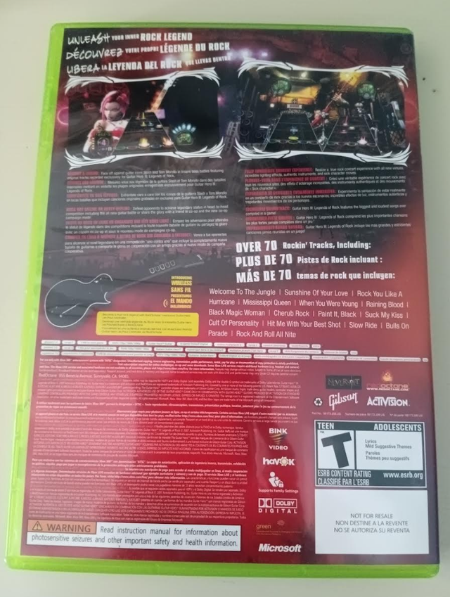 XBox 360 Guitar Hero III 3 Legends of Rock - disc & booklet incl64534649311617122