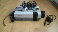Console Nintendo (NES) et jeux vintage rétro