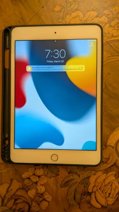 iPad mini 4 128GB complete with tooled leather case, View more
