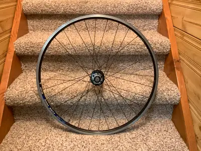 26 inch aluminum alloy front bike wheel for disc brakes, View more