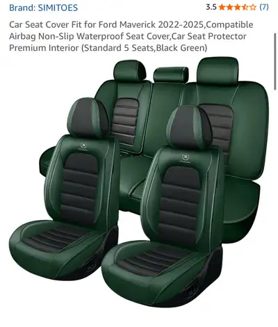 Custom Car Seat Covers Ford Maverick, View more