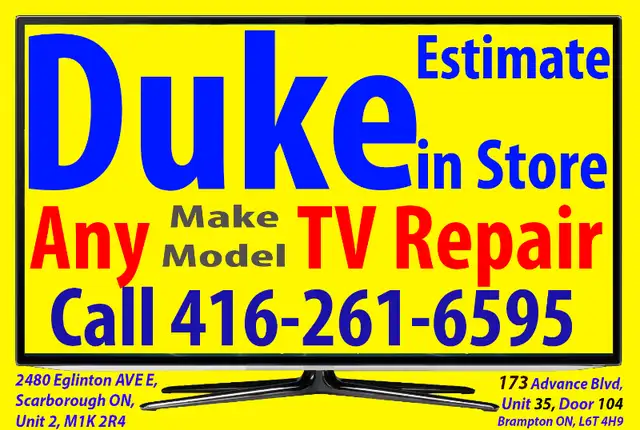 4K,1080p, LG, Sharp, Samsung, Haier, Sony, Any Brand, TV Repair in TVs in City of Toronto - Image 5
