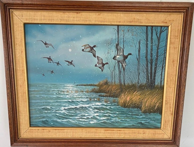 Canadian Geese Original Oil Painting in Arts & Collectibles in Abbotsford - Image 3