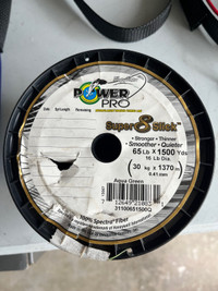 Powerpro 65 lb 1500 yard fishing line  new spool 