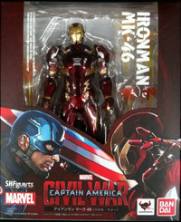 Bandai SH Figuarts Captain America / Sybil War  Iron Man Mark 46