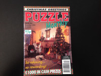 Vintage 1993 Puzzle Monthly Magazine 45Pages