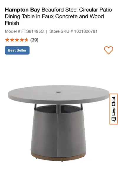 New patio table , View more