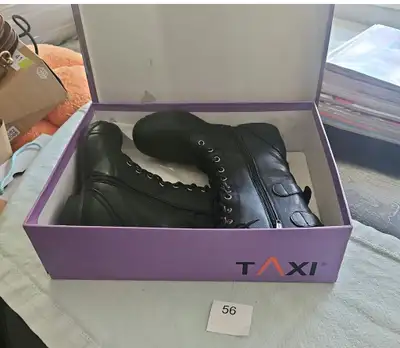 Black lace-up combat boots - BidRush Lot 56, View more