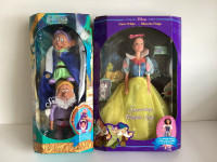 New in Box 1992 Disney Snow White Doll and a 7 Dwarfs Stackable