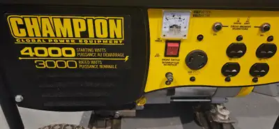 CHAMPION PORTABLE GENERATOR AND CORDS, View more