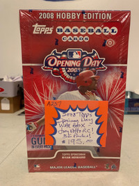 2008 Topps Opening Day Baseball WAX BOX Cards Showcase 319