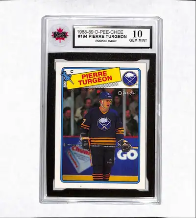 1988-89 O-Pee-Chee Pierre Turgeon Rookie KSA 10 #194, View more