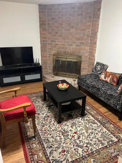 Bright Furnished 1 Bedroom Basement with Private Entrance – Utilities & Wi-Fi & Parking Included – M...