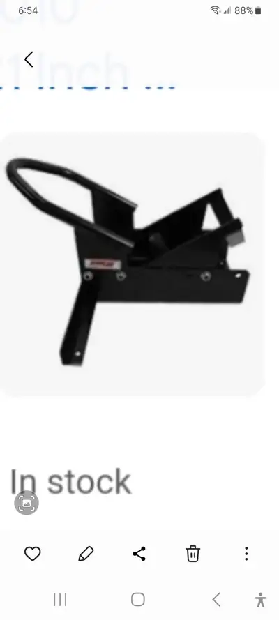 Front tire holder for transporting bike on trailer or truck