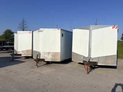 Price is 3500 each unit. Looking to sell all 3 as a package deal. These three 16ft enclosed trailers...