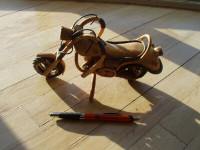 Wood Sculpture Motorcycle
