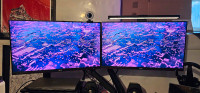 Dual 24" AOC Monitors