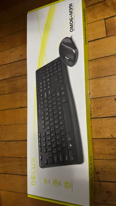 Deluxe wireless keyboard mouse , View more