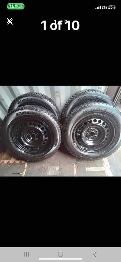 Set of 4 FALKEN winter tires rims (225 65 17) pattern (5x114.3) 2024 TOYOTA RAV4 Good condition