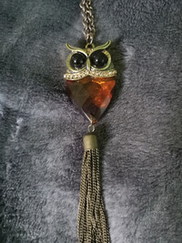 Crystal owl necklace 