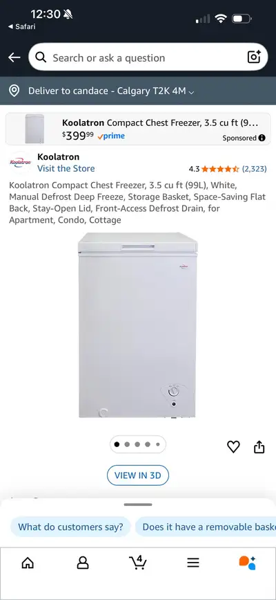 Brand new in box chest freezer Pick up in Huntington