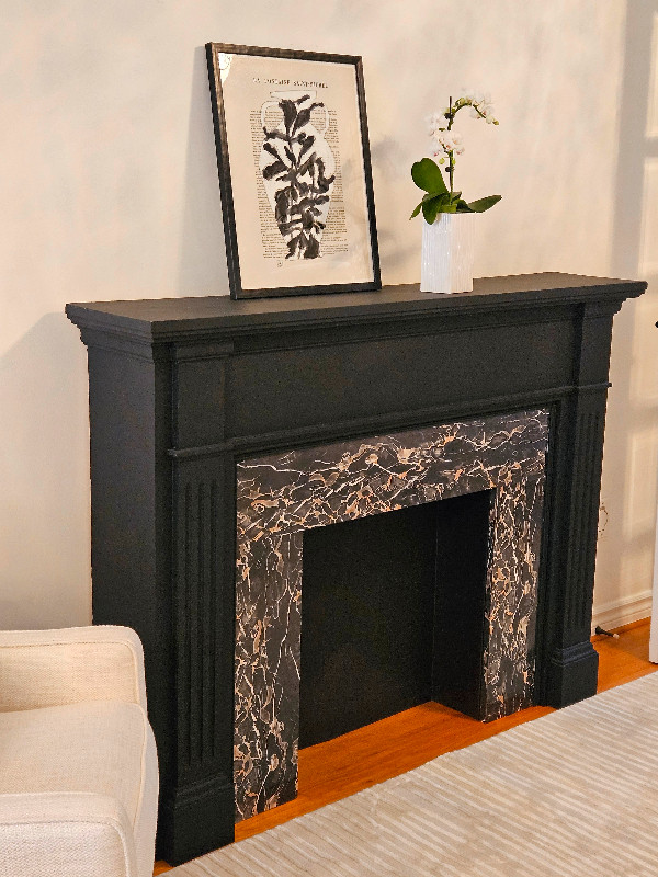 Fireplace Mantel includes Insert in Fireplace & Firewood in Mississauga / Peel Region - Image 4
