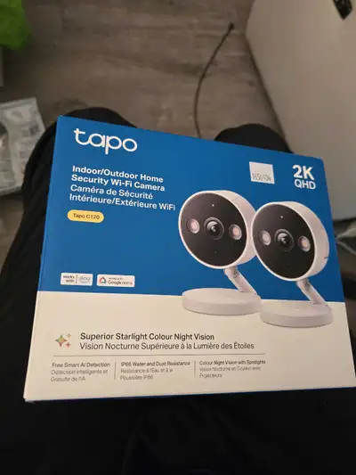 Home Security Camera System: Tapo C120 wifi tplink, $35 each cam, View more