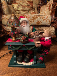 Animated Santa With Boy Holiday Creations