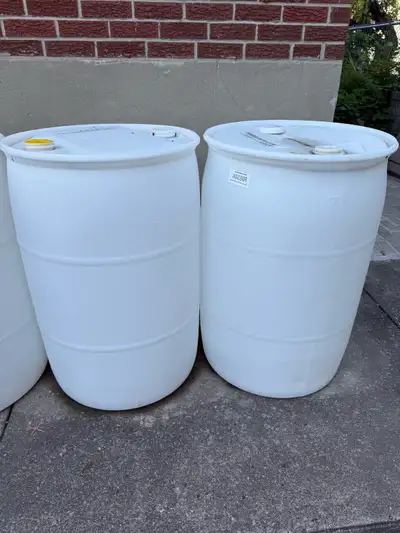 55 gal. Food grade drums