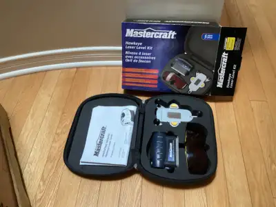 Mastercraft Hawkeye laser level kit in original box