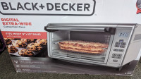 BLACK+DECKER Extra Wide Convection Toaster Oven, 8 Slice, 