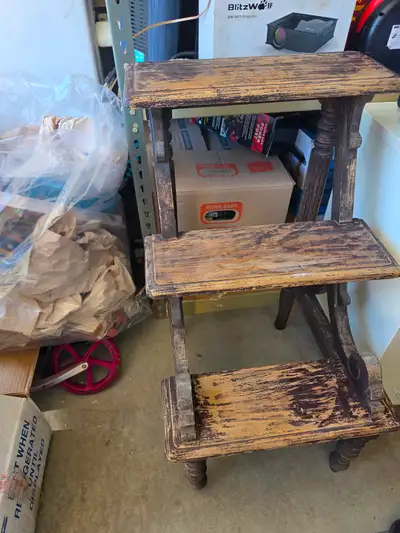 Antique 19th Century Library Step Ladder, View more