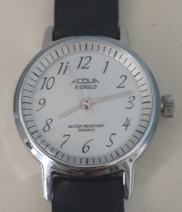 Vintage Acqua Indiglo by Timex Quartz Women's Watch - works!