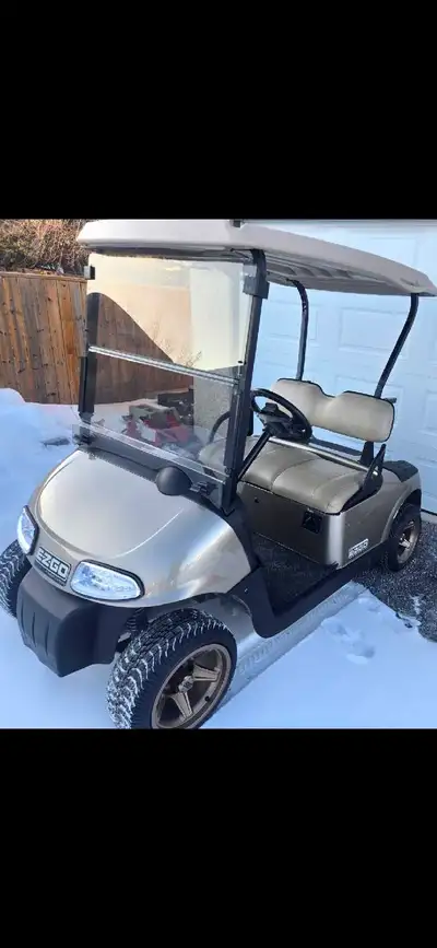 2014 ezgo rxv electric golf cart, in pretty mint shape, cart is chipped and can hit 42 kph, aftermar...