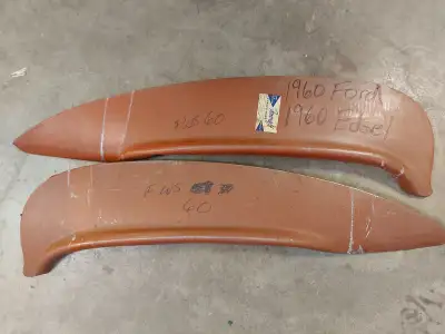 1960 Ford Fender skirts $60. Pair 1960 Edsel Fender Skirts $60. Pair 1965 Ford Fairlane Fender skirt...
