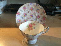 HAMMERSLEY TEACUP SET BEAUTIFUL CHINTZ FLORAL #1368 PRETTY COLOR