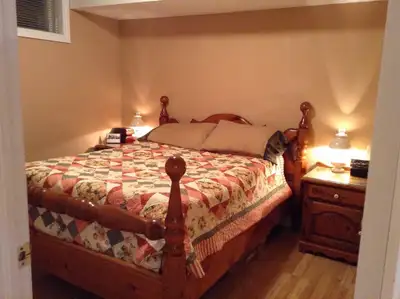 2 bedroom spacious, legal, city approved basement apartment in south end in west minister woods avai...