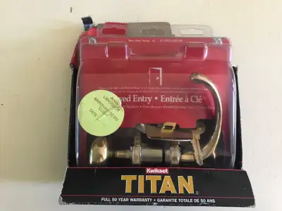 Exterior Door Lever Lockset Kwikset TITAN - 50 yr warrantee, NEW, View more