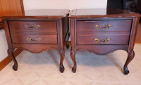 Lovely Set of Solid Wood End Tables
