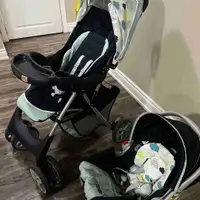 Graco baby stroller with car seat