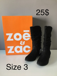 Brand New Girls Zip up boots Size 3