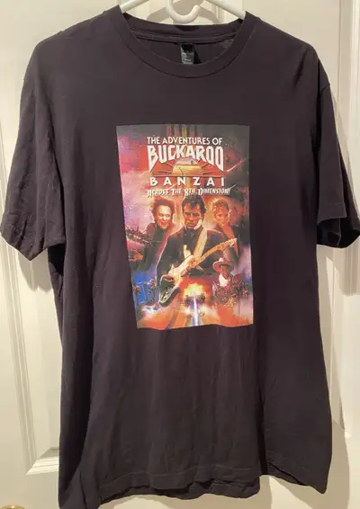 Very rare, Vintage, Cult film t shirt, The Adventures Of Buckaroo Bonzai In The 8th Dimension. Size:...