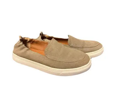 Lucky Brand women’s 7.5 Lindai slip-on suede leather shoes, tan, View more