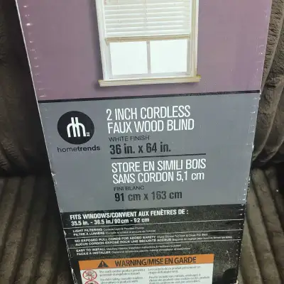 2inch cordless faux wood blinds bnib, View more