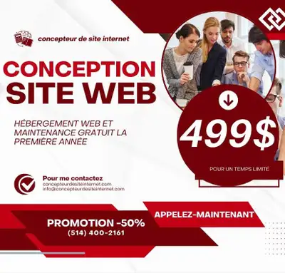 ⭐️ ⭐️ CONCEPTION DE SITE WEB -499$ ⭐️ WEBSITE DESIGN,GRAPHISTE, View more
