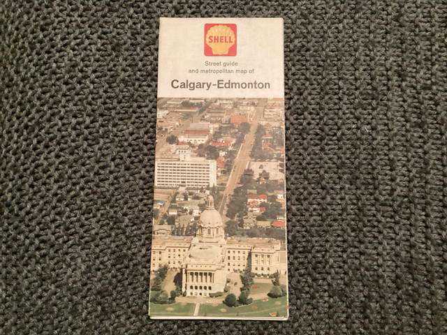 Vintage Ad Shell Gas Calgary Edmonton Maps and Street Guide in Arts & Collectibles in Kamloops