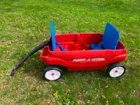 Red Radio Flyer Wagon for two