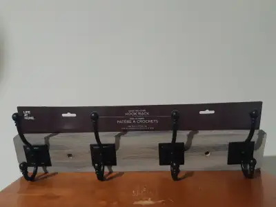 Hook Rack Wall mount or door use, View more